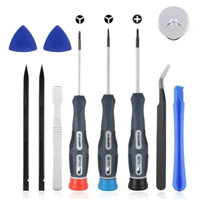 Image of EEEKit Precision Screwdriver Kit for Nintendo Switch, Phillips Triwing Repair Tool Switch Lite, Joycon Controller, 3DS, Wii, GBA
