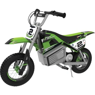 Image of Razor Kids Electric Motorbike MX125 Dirt Rocket Bike for Children 7+ with 8 mph Max Speed &amp; 40 Minute Ride Time, Up to 5 Mile Range, 100W On 12V 5Ah Battery and 12&quot; Pneumatic Tyres Pink