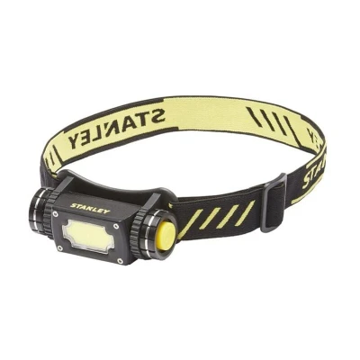 Image of Stanley SXLS50100E Aluminium Magnetic LED Head Torch, 3w, Black &amp; Yellow
