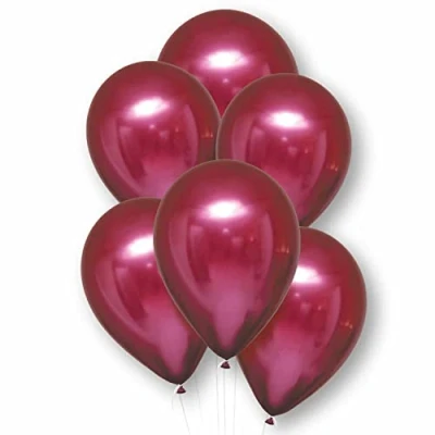 Image of Amscan 9912791 Satin Luxe Ltx Balln Pmgrte 6 Pack