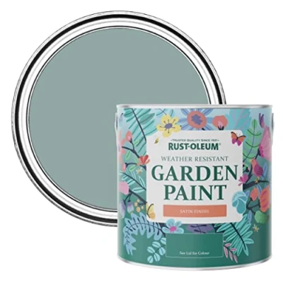 Image of Rust Oleum Blue Mould Resistant Garden Paint In Satin Finish Gresham 2.5L