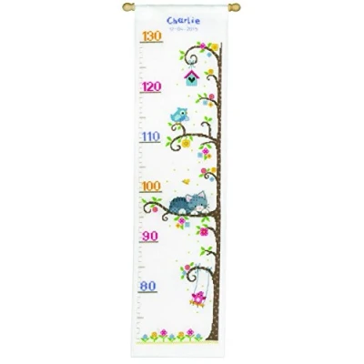 Image of Vervaco Height Chart Cat in The Tree