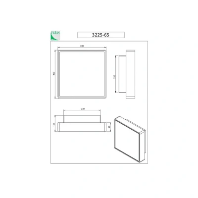 Image of Oban Outdoor Surface Mounted Downlight White Glass, E27, IP65