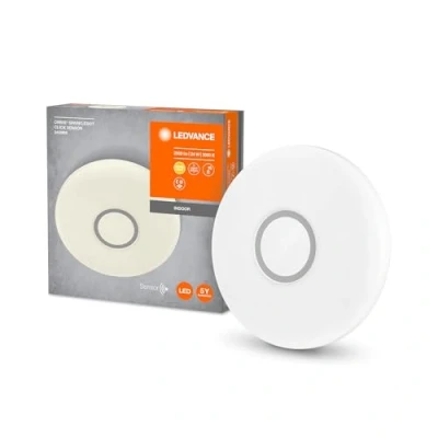 Image of LEDVANCE LED Wall and Ceiling Luminaire in Glitter Optics with Motion detector, Warm White (3000K), operating modes can be changed a Click, 340mm Diameter, ORBIS SPARKLE DOT Click Sensor