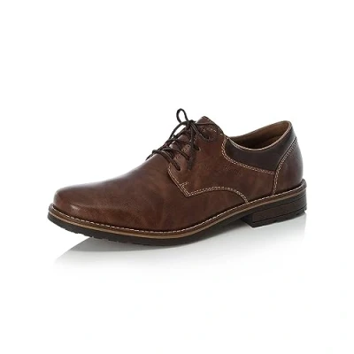Image of Rieker Men&#039;s 13200 Oxford Flat, Brown 24, 8 UK