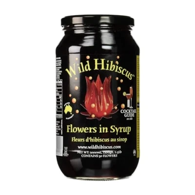 Image of Wild Hibiscus Flower 50 Goblets in Syrup 1.1 kg