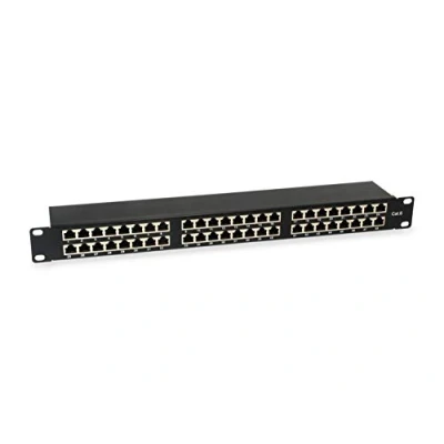 Image of Equip Patch Panel 48x RJ45 Cat6 19 Inch 1HE Grey