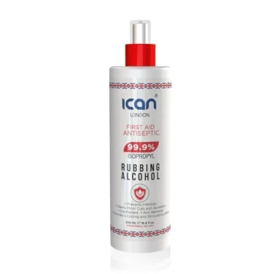 Image of ican london isopropyl rubbing alcohol 99.9% first aid antiseptic 500ml spray