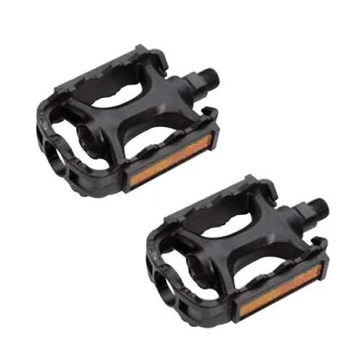 Image of Ecovelò Pair of Black Pedals for MTB Mountain Trekking City Bike Bicycle Anti slip