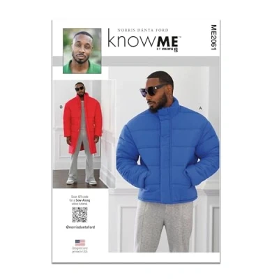 Image of Know ME ME2061BB Men&#039;s Puffer Coat in Two Lengths by Norris Dánta Ford BB 44 46 48 50 52