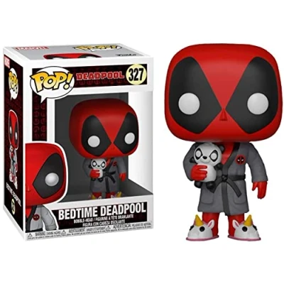 Image of Funko POP! Marvel: Deadpool Playtime In Robe Collectable Vinyl Figure Gift Idea Official Merchandise Toys for Kids &amp; Adults Comic Books Fans Model Collectors