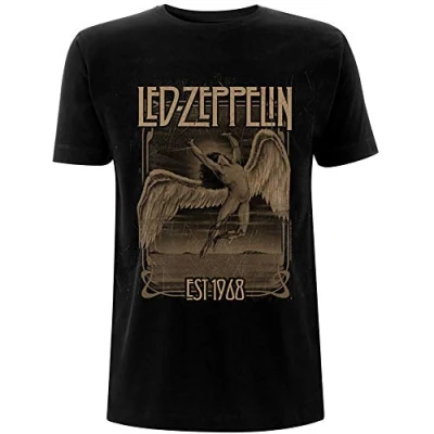Image of Led Zeppelin Faded Falling Official Tee T Shirt Mens Unisex (Small) Black
