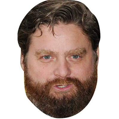 Image of FoxyPrinting Alan The Hangover 2018 Celebrity Cardboard Party Face Mask Fancy Dress