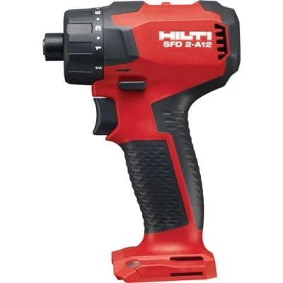 Image of Hilti SFD 2 A12 Cordless Screwdriver, Subcompact (127 mm Long), Lightweight (0.666kg), 1/4&quot; Hex Drill Driver, 1600 RPM, 34Nm Torque, Brushless, 12V, Bare Tool (2200056)