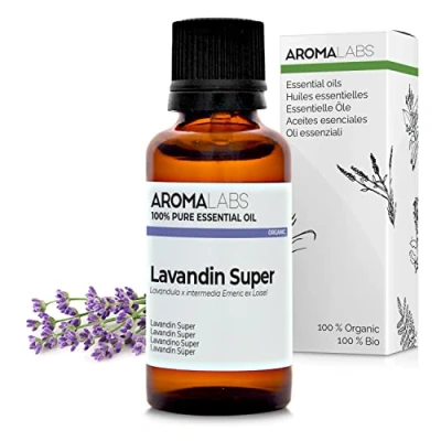 Image of Bio Lavandin Super Essential Oil 30mL 100% Pure, Natural, Chemotyped and AB Certified AROMA LABS (French Brand)