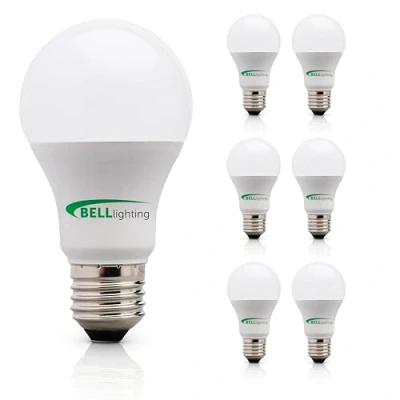 Image of Bell Lighting E27 Edison Screw Fitting 8.1w Light Bulb, 180 Beam Angle LED Bulbs Warm White 2700K, 220 240V 810lm, Non Dimmable, 6 Pack