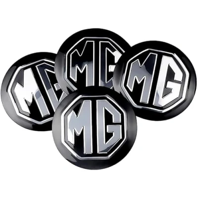 Image of XIAZHI Set of 4 Wheel Hub Covers for MG MG4 EV 2022 ,Wheel Centre Caps,Wheel Center Caps Badges,Wheel Cap Kit,Hub Cover,60 mm,Black 56mm