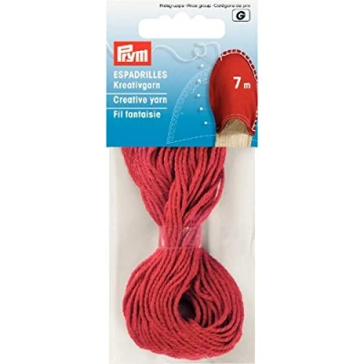 Image of Prym Espadrilles Creative Yarn 7m red