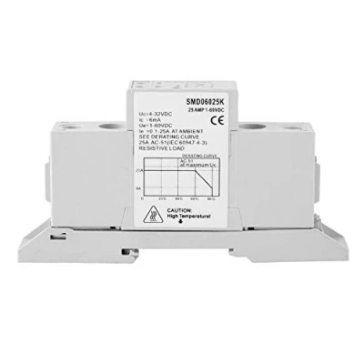 Image of Fafeicy SMD06025K DC Control/DC Single Phase DIN Rail Solid State Relay Module &amp; Board,