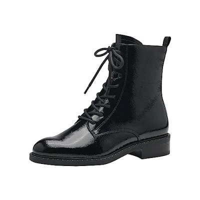 Image of Tamaris Women&#039;s 1 25297 41 Ankle Boot, Black (Black Patent), 6.5 UK