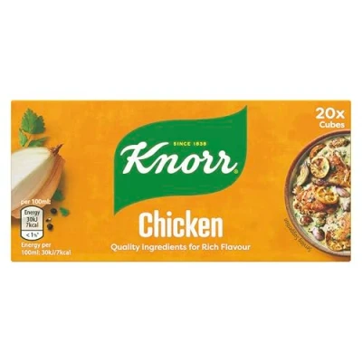 Image of Knorr chicken Stock Cubes gluten free to add a rich flavour your dishes 20x 10 g