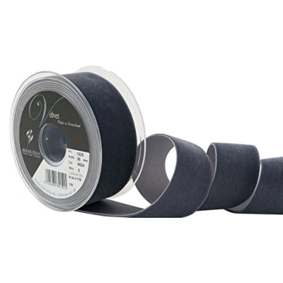 Image of Berisfords Velvet Ribbon, Dolphin, 10.2 x 4.5 cm