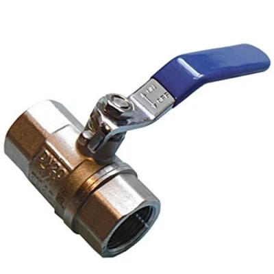 Image of 1/2&quot; Lever Ball Valve Blue Handle