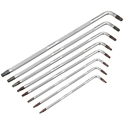 Image of PB SWISS TOOLS 3411H/6 25 L Shaped Knurled Hex Key Set (Without Packaging)
