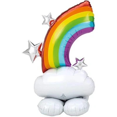 Image of amscan 4246211 Airloonz: Rainbow Foil Balloon