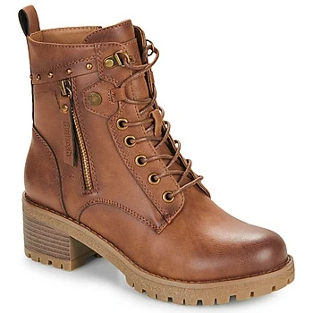 Image of Refresh 172241 CAMEL women&#039;s Low Ankle Boots in Brown