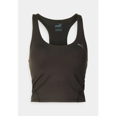 Image of Puma Studio Foundation CROP TANK Top, Women&#039;s, Size: XL, Black