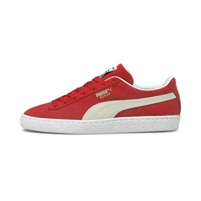 Image of Puma Classic XXI Trainers, Size: 10, High risk red/white Suede