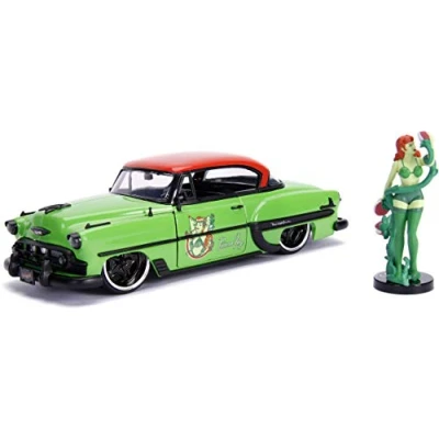 Image of Jada JA30455 1:24 1953 Chevy Bel Air Hard Top w/Poison Ivy Figure, Multi