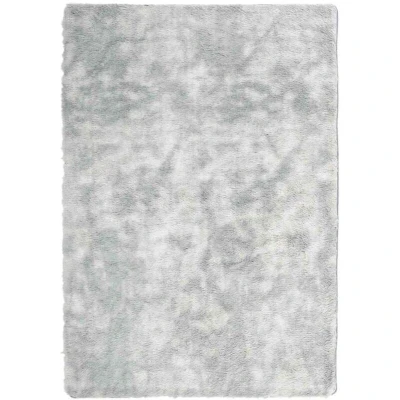 Image of vidaXL Shaggy Rug High Pile NAVARRA Silver Grey 120x170 cm Polyester