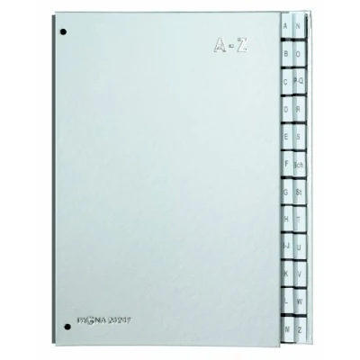 Image of Pagna Colour Desk Folder 24 Compartments A Z Silver