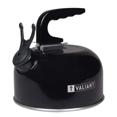 Image of Valiant FIR559 1L Portable Camping Whistling Kettle Black, Aluminium, 1 Liter