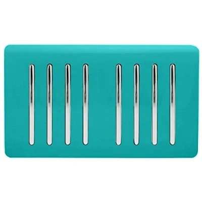 Image of Trendi 8 Gang 2 Way Artistic Modern Glossy 10 Amp Rocker Tactile Light Switch