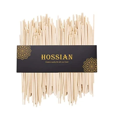 Image of HOSSIAN 10inch Reed Diffuser Sticks 100PCS Natural Rattan Wood Essential Oil Aroma Refill Replacement for Fragranc