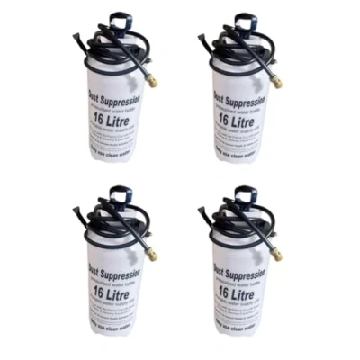 Image of Moorcut Direct 4 X Dust Suppression Water Bottle 16L for Stihl Makita etc. Saws with Control Connector, White &amp; Black