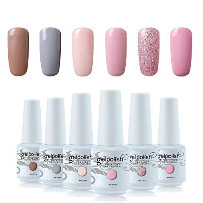Image of Vishine 6Pcs Soak Off LED UV Gel Nail Polish Varnish Art Starter Kit Beauty Manicure Collection Set C002