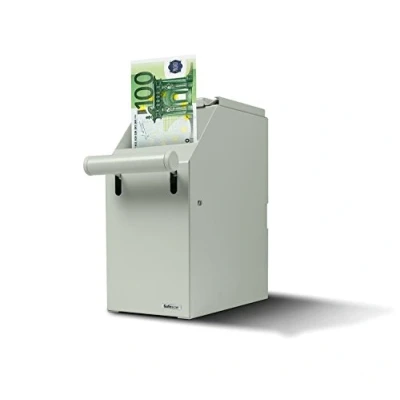Image of Safescan 4100 White Pos Safe that Securely Stores Your Banknotes Discretely Up To 300 Notes Fits Perfectly Underneath Sales Counter Can Easily Be Installed Close Cash Drawer