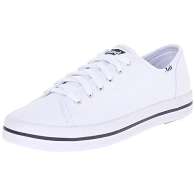 Image of Keds Women&#039;s KICKSTART SEASONAL SOLID Sneaker, White, 5 UK