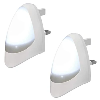 Image of 2 Pack Automatic LED Night Light Plug in &amp; Energy Saving Dusk Dawn Sensitive
