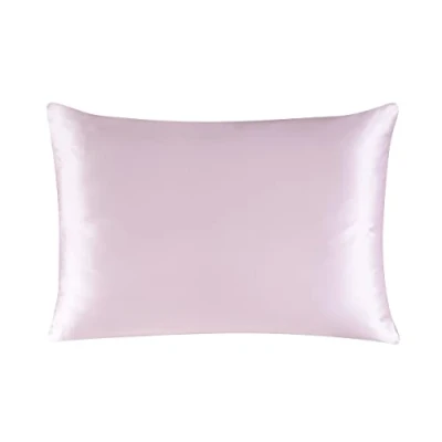 Image of townssilk Both Side 100% 19mm Silk Pillowcase 50x70cm Pillow Case Cushion Cover with Hidden Zipper Rosepink