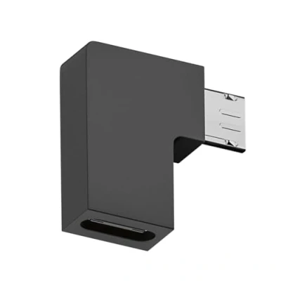 Image of Pnuokn Micro USB Male To Type C Female 90 Degree Extension Adapter Upward Downward Connector For Laptop