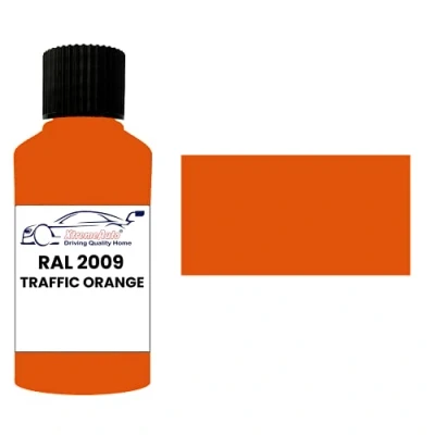Image of Xtremeauto RAL 2009 Traffic orange GLOSS TOUCH UP PAINT BRUSH REPAIR SCRATCH UPVC PVC METAL WOOD