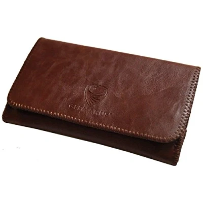 Image of GERMANUS Tobacco Pouch from Artleather, Leather free Made in EU Atrobrunus