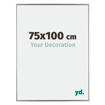 Image of Your Decoration Picture Frame 75x100 cm Decorative Wall in Plastic with Plexiglas Glass Antireflection Excellent Quality Champagne Evry