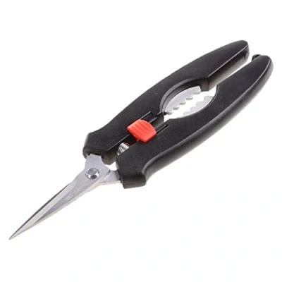 Image of BAIRU Multifunctional 7&#039;&#039; Seafood Scissors, with Ergonomic Design Handle, Stainless Steel Shears Crab Shell