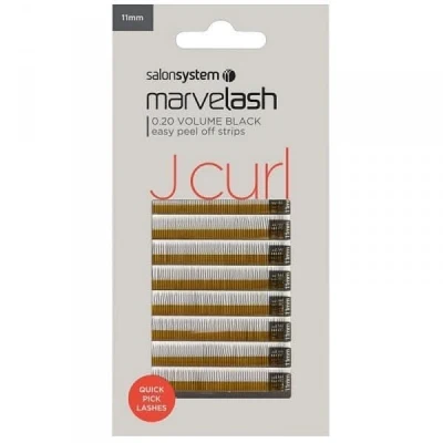 Image of Salon System Marvelash J Curl 0.20 Volume Black 11mm